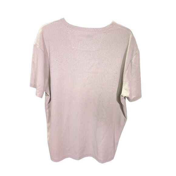 Perry Ellis Tan/Cream Shirt Crew Neck Men's Large - Picture 2 of 6